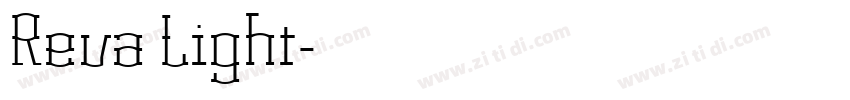 Reva Light字体转换 Reva Light字体转换